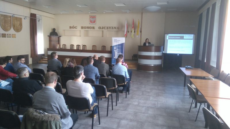 Spotkanie informacyjne Podejmowanie działalności gospodarczej przy wsparciu Funduszy Europejskich w Łukowie